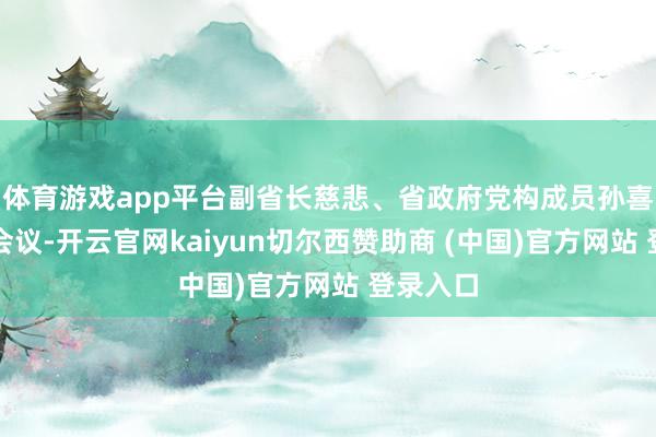 体育游戏app平台副省长慈悲、省政府党构成员孙喜民进入会议-开云官网kaiyun切尔西赞助商 (中国)官方网站 登录入口