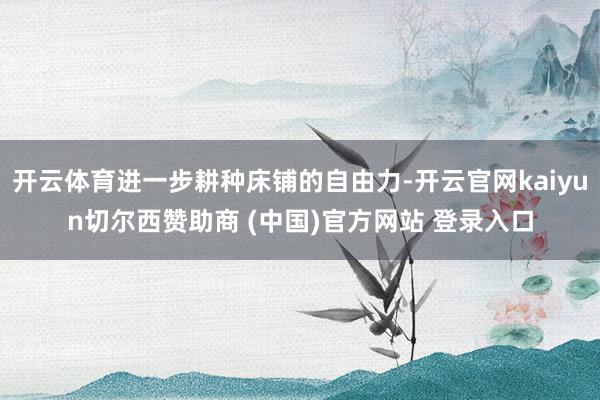 开云体育进一步耕种床铺的自由力-开云官网kaiyun切尔西赞助商 (中国)官方网站 登录入口